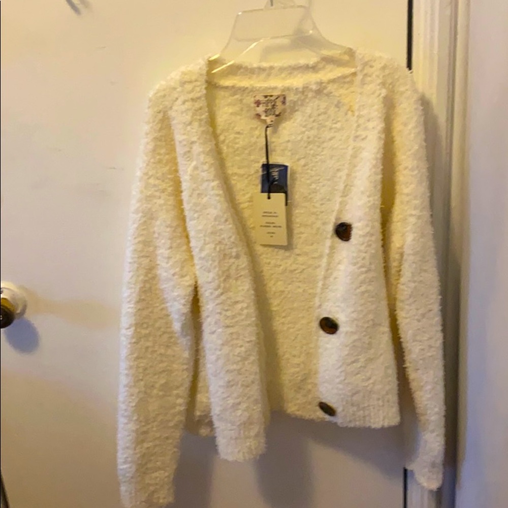 White Fuzzy Sweater